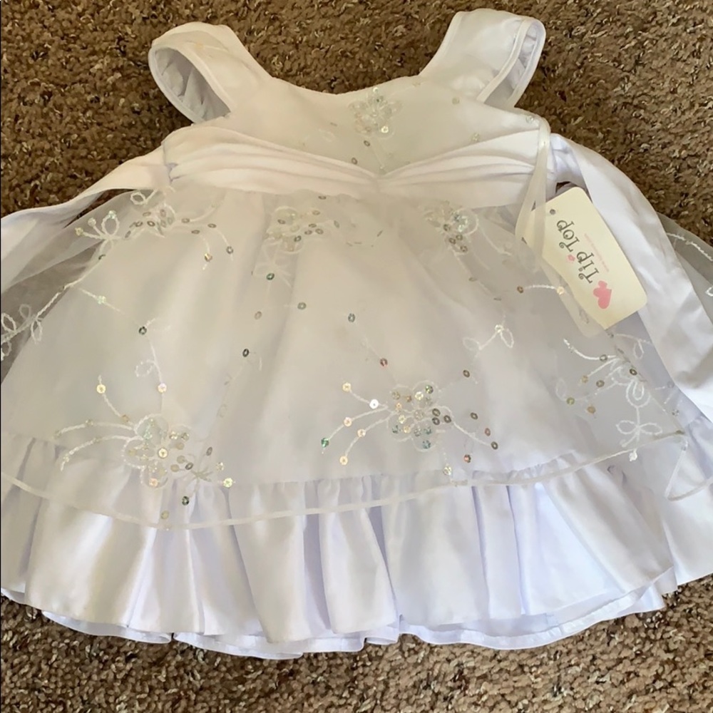 Fancy White Dress for Infants